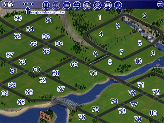 the sims 1 neighborhood